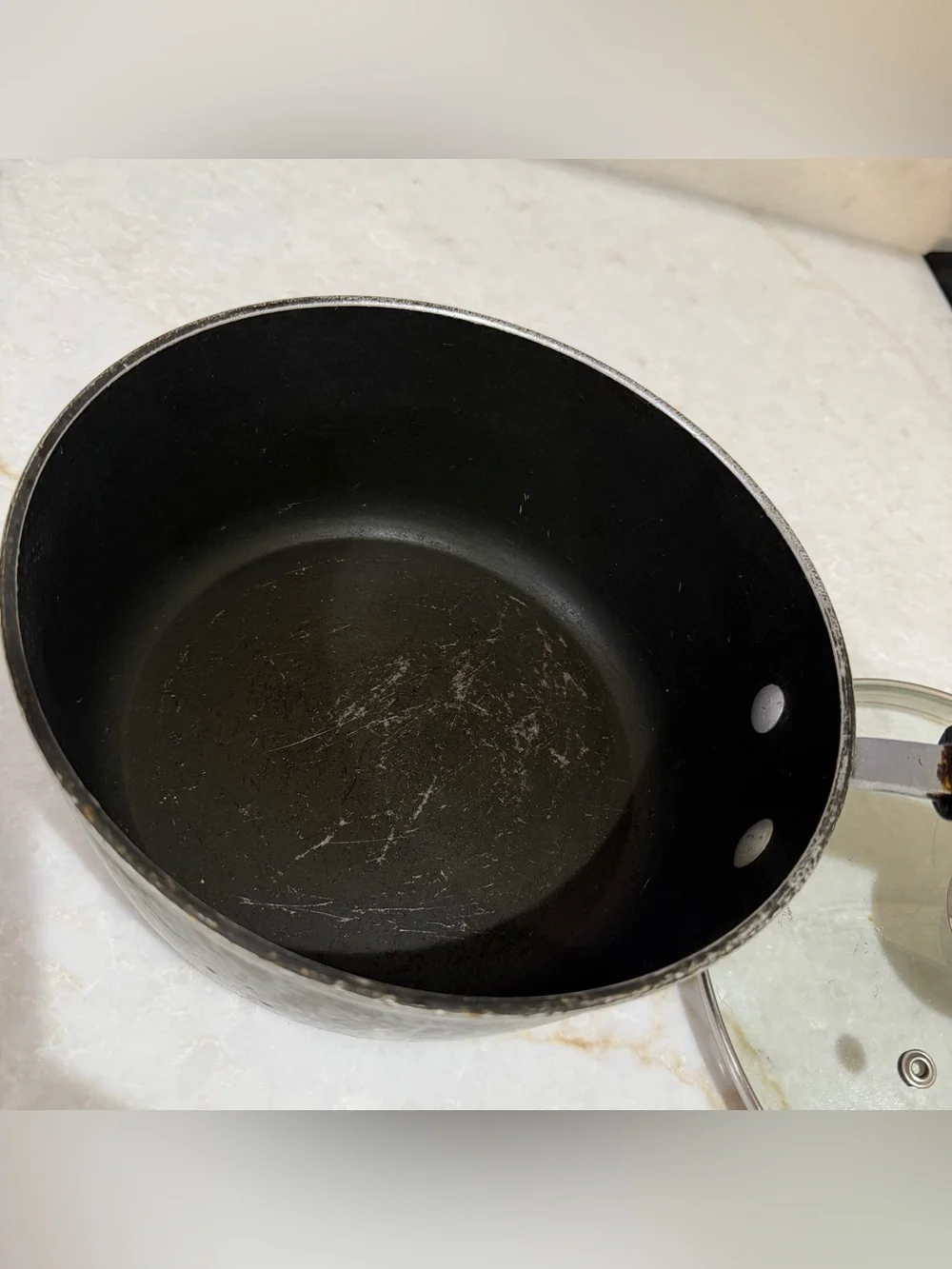 Bialetti Black Saucepan with Glass Lid and Soft-Grip Handle